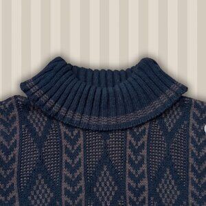Vintage patterned knit sweater